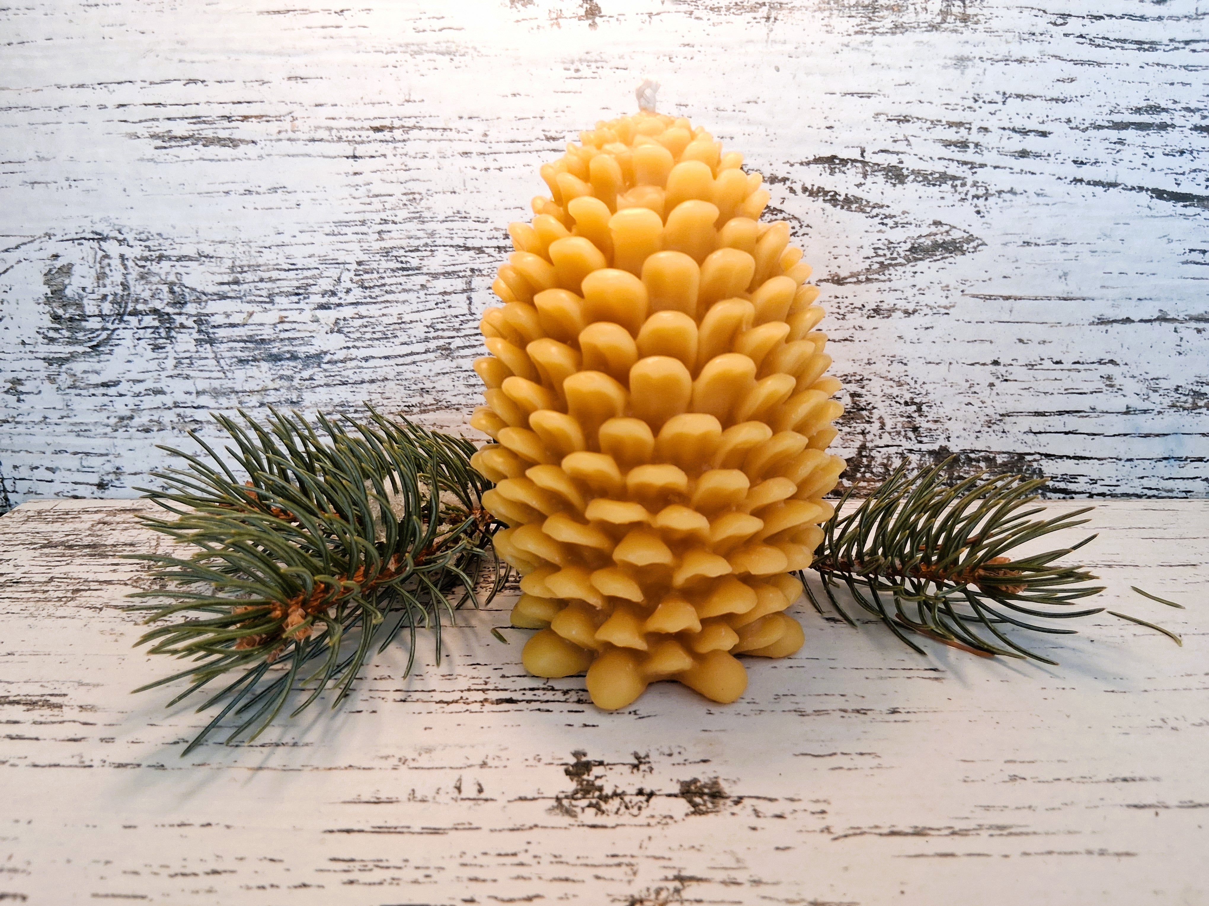 Large Pinecone Candle