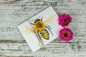Honey Bee Note Cards {set of 5}